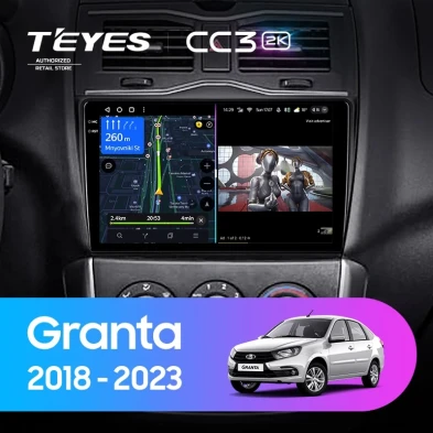 Штатная магнитола Teyes CC3 2K 6/128 Lada Granta Cross (2018-2023)