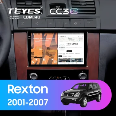 Штатная магнитола Teyes CC3 2K 6/128 SsangYong Rexton 1 Y200 (2001-2007)