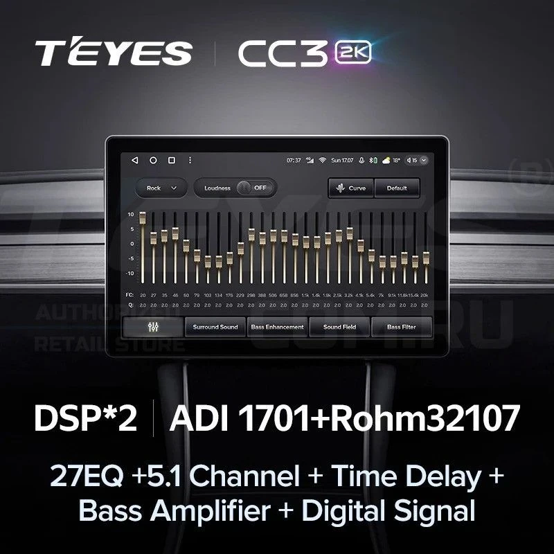 Штатная магнитола Teyes CC3 2K 6/128 Citroen SpaceTourer (2016-2026) (11")