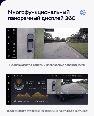 Штатная магнитола Teyes LUX ONE 360 6/128 Hyundai Santa Fe 2 (2006-2012)