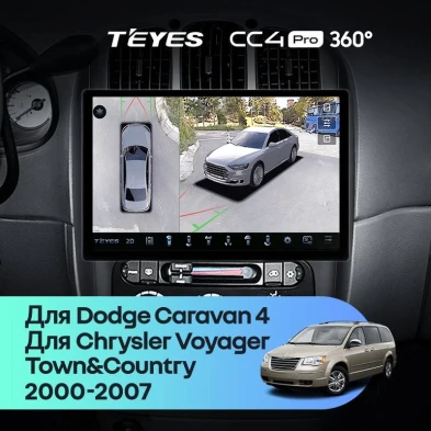 Штатная магнитола Teyes CC4 Pro 360 8/128 Dodge Caravan 4 (2000-2007) Тип-B (11")
