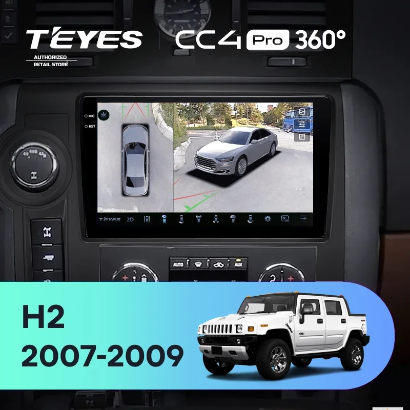 Штатная магнитола Teyes CC4 Pro 360 12/256 Hummer H2 E85 (2007-2009) F2