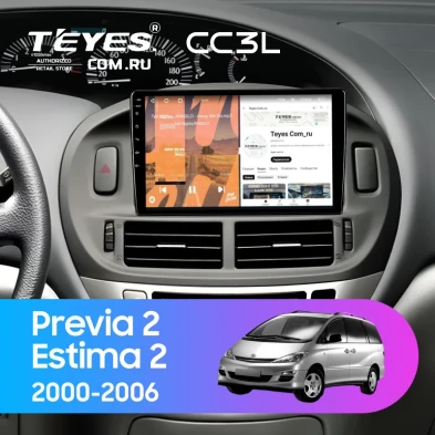 Штатная магнитола Teyes CC3L 4/32 Toyota Previa 2 (2000-2006)