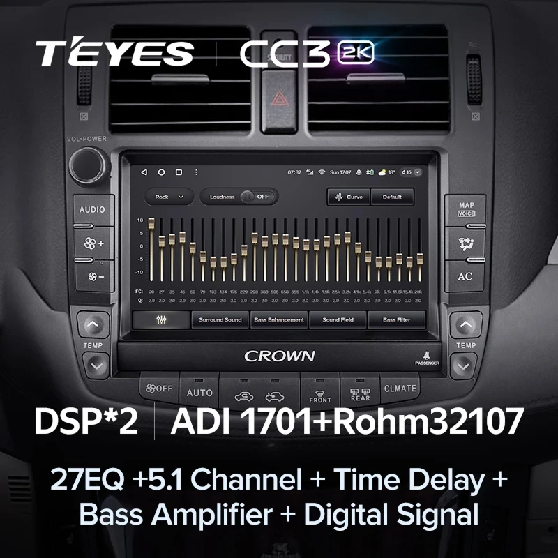 Штатная магнитола Teyes CC3 2K 4/64 Toyota Crown 13 S200 (2008-2012) Тип-B