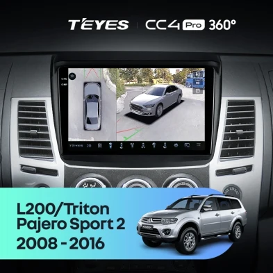 Штатная магнитола Teyes CC4 Pro 360 12/256 Mitsubishi Pajero Sport 2 (2008-2016)
