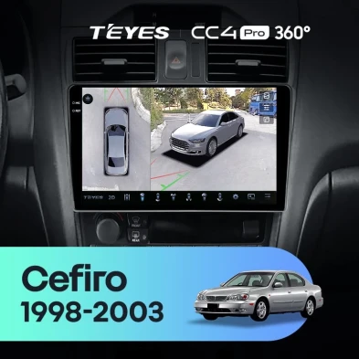 Штатная магнитола Teyes CC4 Pro 360 8/128 Nissan Cefiro 3 A33 (1998-2003) F2