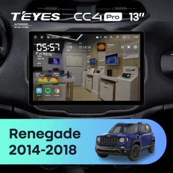 Штатная магнитола Teyes CC4 Pro 8/128 Jeep Renegade (2014-2018) (13")