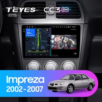 Штатная магнитола Teyes CC3 2K 6/128 Subaru Impreza GD GG (2002-2007)