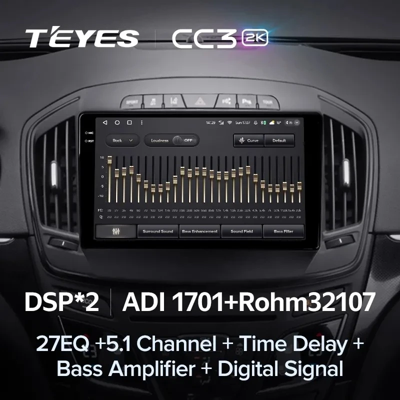 Штатная магнитола Teyes CC3 2K 4/32 Opel Insignia (2013-2017) Тип-B