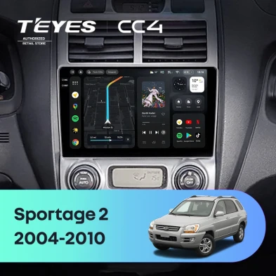Штатная магнитола Teyes CC4 8/128 Kia Sportage 2 (2004-2010) F1