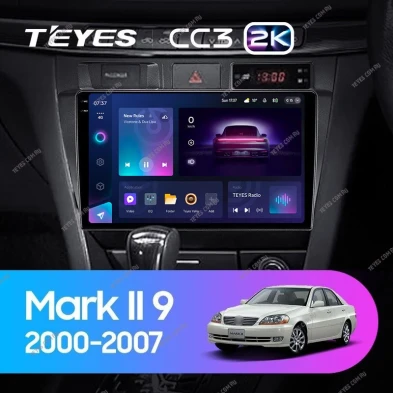 Штатная магнитола Teyes CC3 2K 4/32 Toyota Mark II 9 X100 (2000-2007) F1
