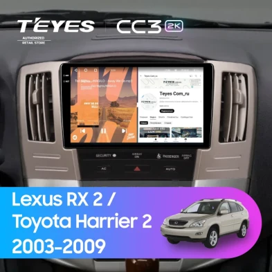 Штатная магнитола Teyes CC3 2K 4/32 Lexus RX 2 (2003-2009) F2