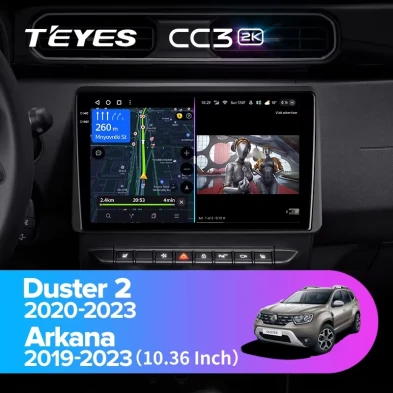 Штатная магнитола Teyes CC3 2K 4/64 Renault Arkana (2019-2023) F2