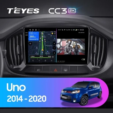 Штатная магнитола Teyes CC3 2K 4/64 Fiat Uno (2014-2020)
