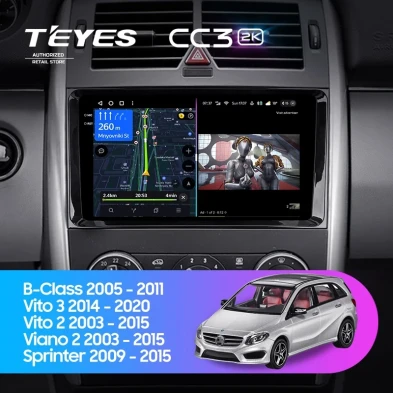 Штатная магнитола Teyes CC3 2K 4/64 Mercedes-Benz Vito W639\W447 (2006-2022)