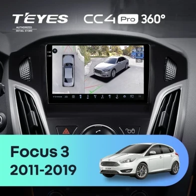 Штатная магнитола Teyes CC4 Pro 360 12/256 Ford Focus 3 (2011-2019) F2