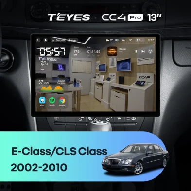 Штатная магнитола Teyes CC4 Pro 12/256 Mercedes-Benz E-Class S211 W211 CLS-Class C219 (2002-2010) (13")