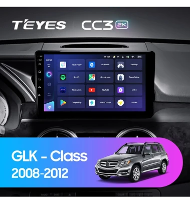 Штатная магнитола Teyes CC3 2K 4/32 Mercedes-Benz GLK-Class X204 (NTG 4.0) (2008-2012)