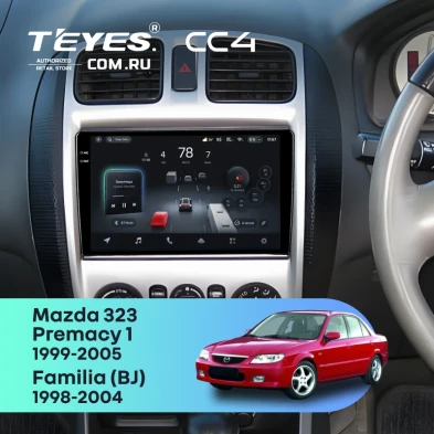 Штатная магнитола Teyes CC4 6/64 Mazda Premacy 1 (1999-2005) F2