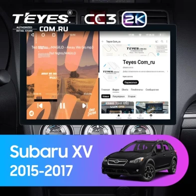 Штатная магнитола Teyes CC3 2K 360 6/128 Subaru XV (2015-2017) F1 (13")