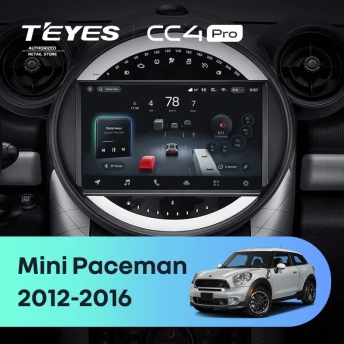 Штатная магнитола Teyes CC4 Pro 12/256 Mini Paceman (R61) (2012-2016) F2