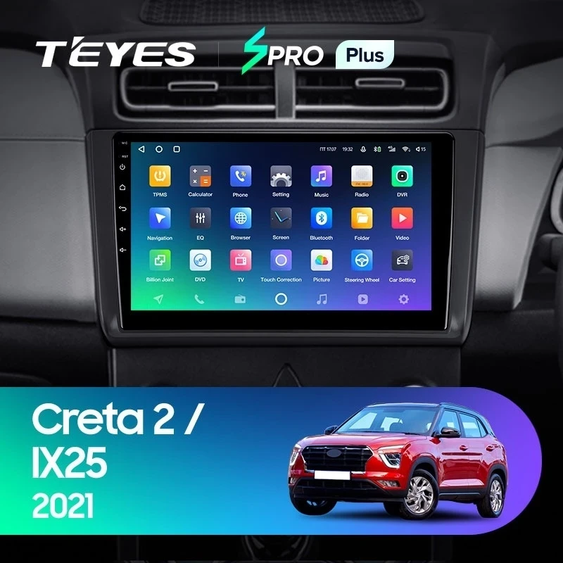 Штатная магнитола Teyes SPRO Plus 6/128 Hyundai Creta 2 (2021-2022) (матовая) F1