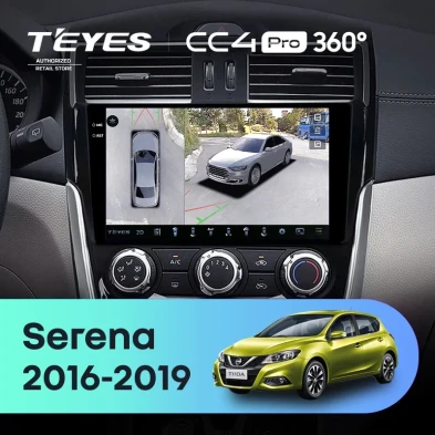 Штатная магнитола Teyes CC4 Pro 360 8/128 Nissan Serena (2016-2019) Тип-B
