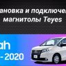 Штатная магнитола Teyes CC3 2K 4/32 Toyota Voxy III R80 (2014-2020) F1 Правый руль
