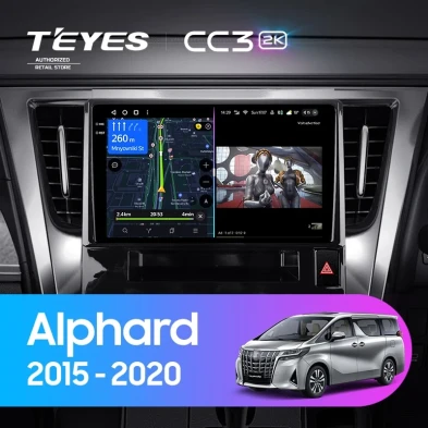 Штатная магнитола Teyes CC3 2K 6/128 Toyota Alphard H30 (2015-2020)