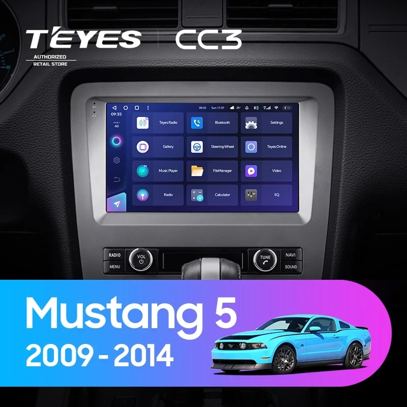 Штатная магнитола Teyes CC3 4/32 Ford Mustang 5 S-197 (2009-2014) F2