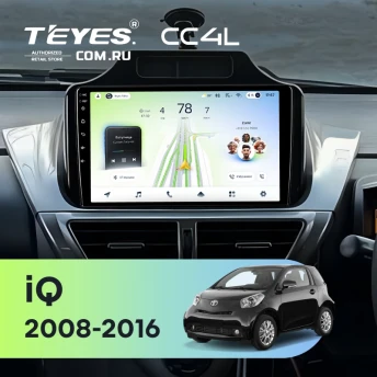 Штатная магнитола Teyes CC4L 6/64 Toyota iQ (2008-2016)