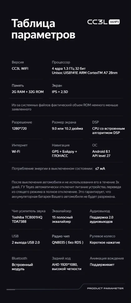 Штатная магнитола Teyes CC3L WiFi 2/32 Kia Soul 2 PS (2013-2019) Тип-A