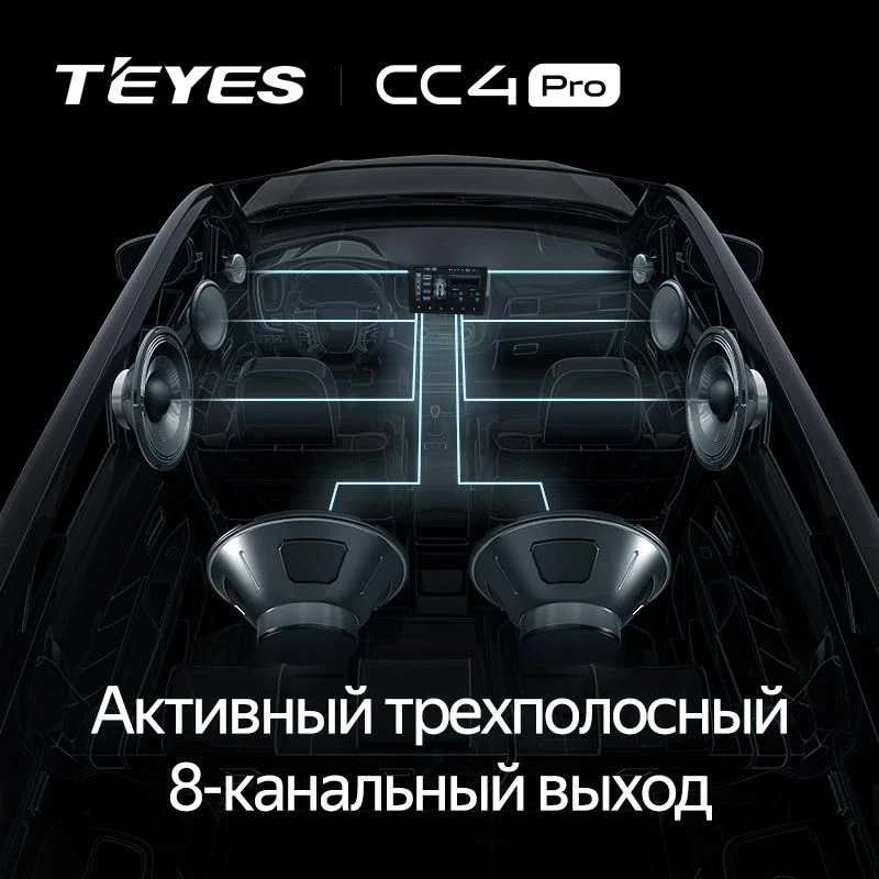 Штатная магнитола Teyes CC4 Pro 8/128 LADA Priora 1 (2007-2013) F2 (серебро)
