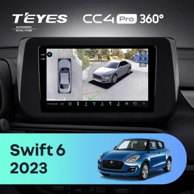 Штатная магнитола Teyes CC4 Pro 360 12/256 Suzuki Swift 6 (2023-2026)