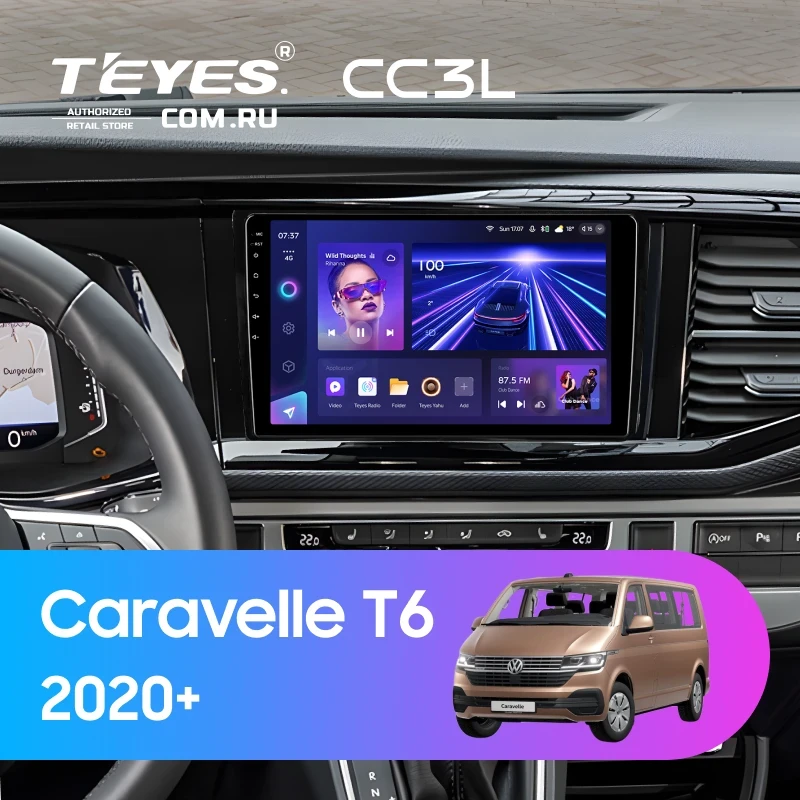 Штатная магнитола Teyes CC3L 4/64 Volkswagen Caravelle T6 2020+
