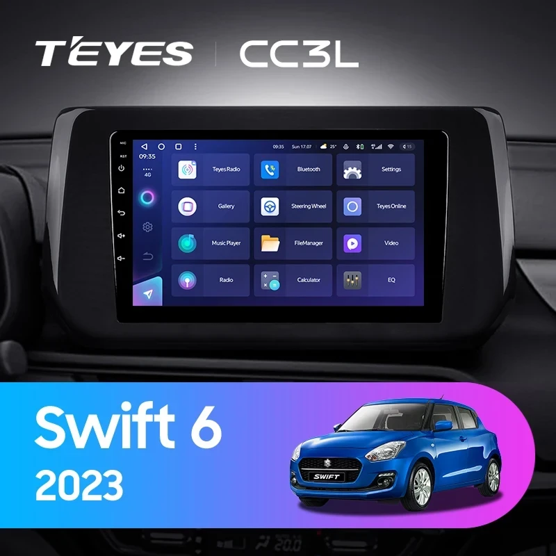 Штатная магнитола Teyes CC3L 4/32 Suzuki Swift 6 (2023-2026)