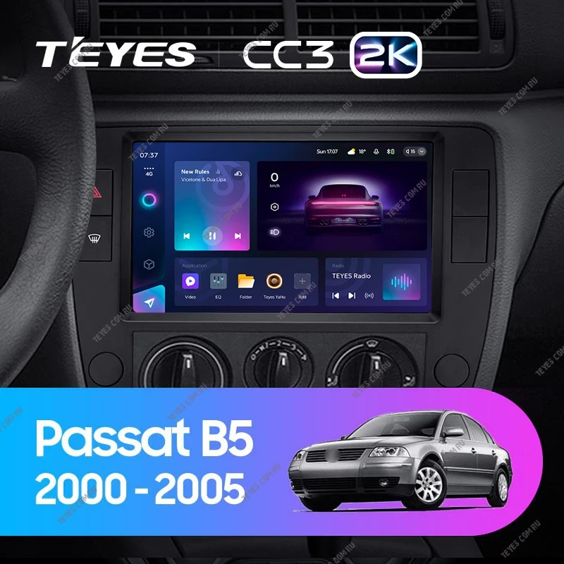 Штатная магнитола Teyes CC3 2K 6/128 Volkswagen Passat B5 (2000-2005)