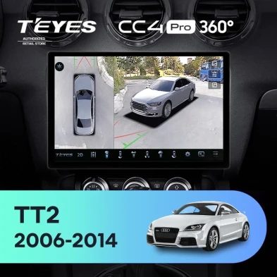 Штатная магнитола Teyes CC4 Pro 360 12/256 Audi TT 2 (2006-2014) (11")