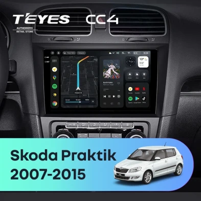 Штатная магнитола Teyes CC4 6/64 Skoda Praktik (2007-2015)