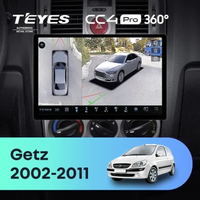 Штатная магнитола Teyes CC4 Pro 360 12/256 Hyundai Getz (2002-2011) F2 (13")