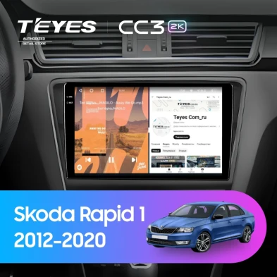 Штатная магнитола Teyes CC3 2K 360 6/128 Skoda Rapid 1 (2012-2020) F2