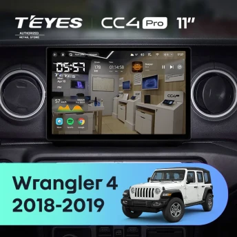 Штатная магнитола Teyes CC4 Pro 12/256 Jeep Wrangler 4 JL (2018-2019) (11")