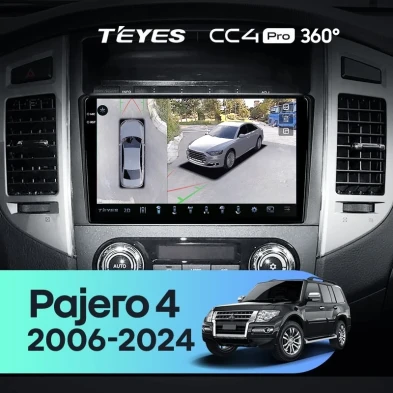 Штатная магнитола Teyes CC4 Pro 360 8/128 Mitsubishi Pajero 4 V80 V90 (2006-2024)