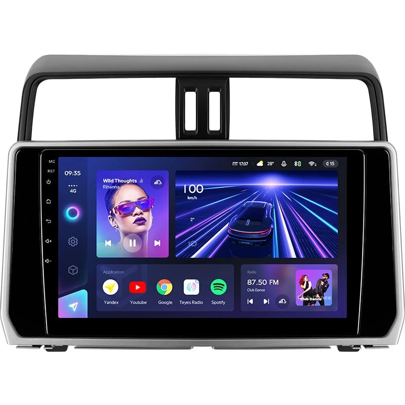 Штатная магнитола Teyes CC3 4/64 Toyota Land Cruiser Prado 150 (2017-2021)