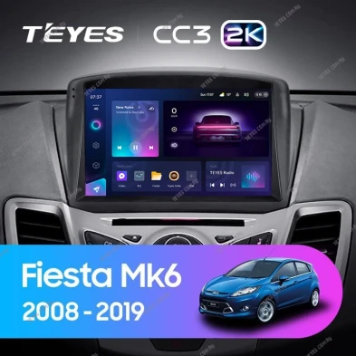 Штатная магнитола Teyes CC3 2K 4/64 Ford Fiesta Mk 6 (2008-2019) F2 Тип-B