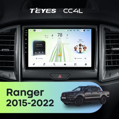 Штатная магнитола Teyes CC4L 6/64 Ford Ranger P703 (2015-2022) Тип-B