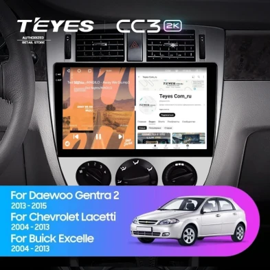 Штатная магнитола Teyes CC3 2K 6/128 Chevrolet Lacetti J200 (2004-2013) F1 Тип-B