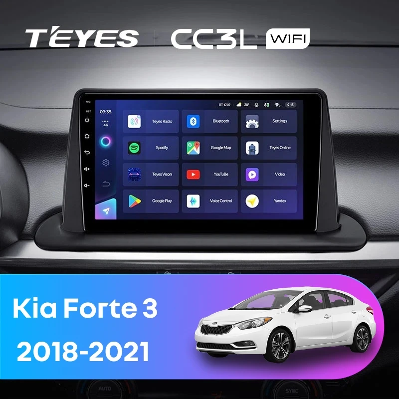 Штатная магнитола Teyes CC3L WiFi 2/32 Kia Forte 3 (2018-2021)