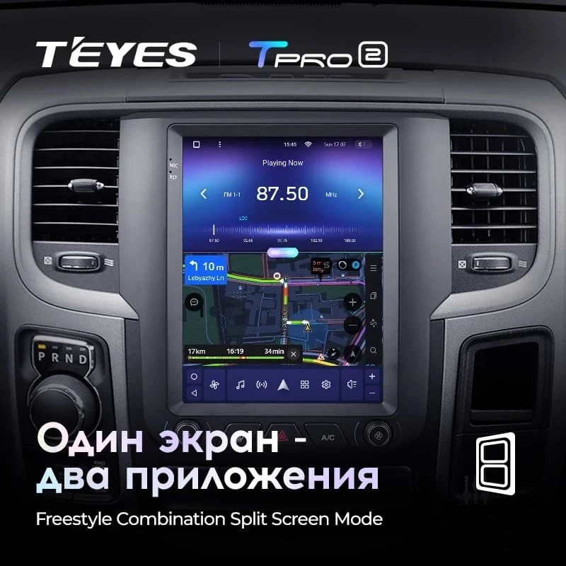 Штатная магнитола Tesla style Teyes TPRO 2 6/128 Dodge Ram 4 IV DJ DS (2013-2019) Тип-A