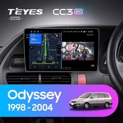 Штатная магнитола Teyes CC3 2K 6/128 Honda Odyssey RL1 (1998-2004) Тип-A Правый руль